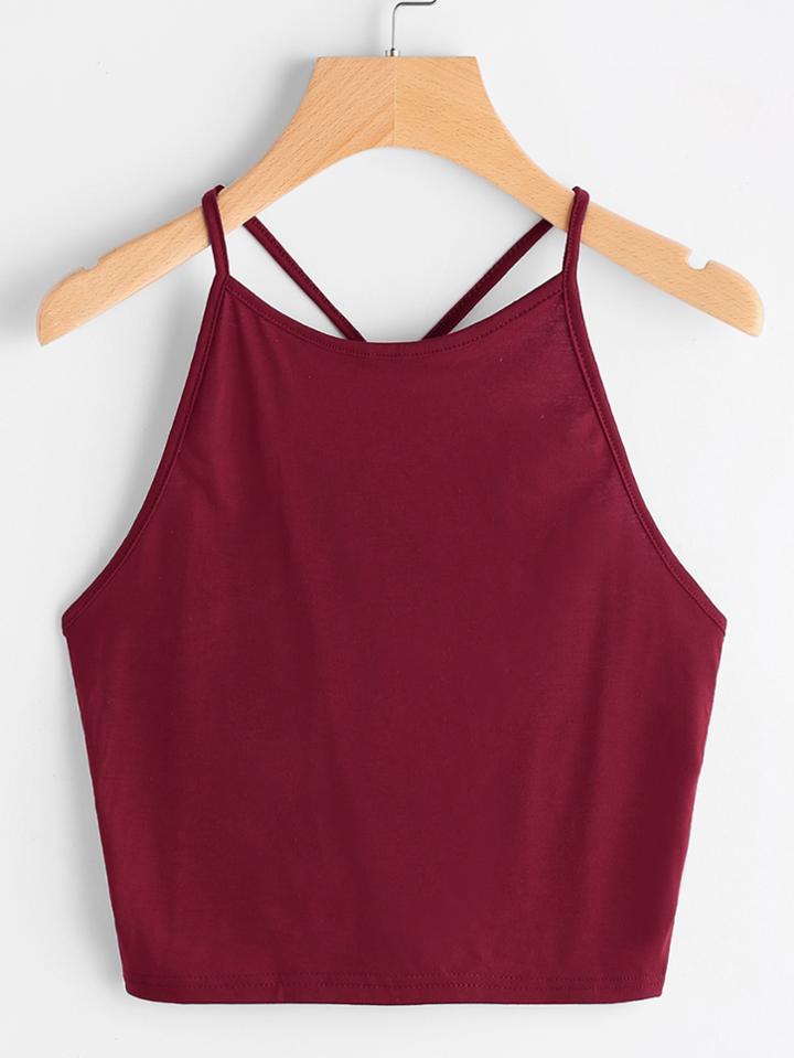 Shein Y Strap Back Cami Top