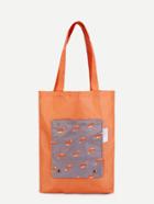 Shein Fox Print Tote Bag