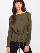 Shein Lace Up Corset Jumper