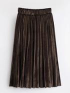 Shein Pleated Velvet Skirt