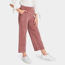 Shein Girls Slant Pocket Wide Leg Corduroy Pants