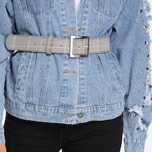 Shein Glen Plaid Wide Belt
