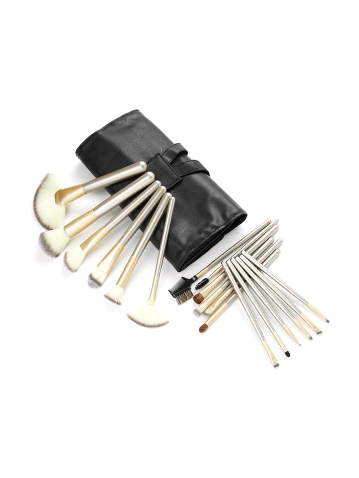 Shein Metallic Handle Makeup Brush 18pcs