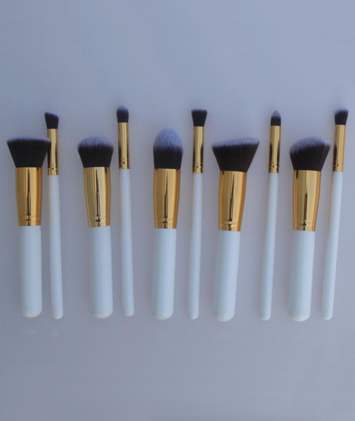 Shein Premium Synthetic Kabuki Makeup Brush Set Cosmetics Foundation Blending Blush