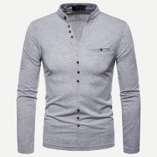 Shein Men Button Decoration Plain Polo Shirt