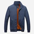 Shein Men Solid Contrast Lined Jacket