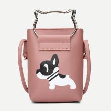 Shein Dog Print Bucket Bag