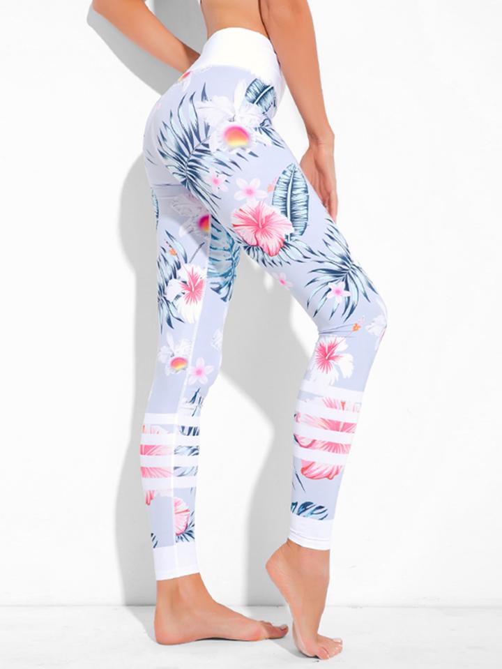 Shein Botanical Print Leggings