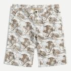 Shein Men Leaf Print Skinny Denim Shorts