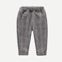 Shein Toddler Boys Plaid Embossed Pants