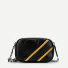 Shein Slogan Print Striped Crossbody Bag