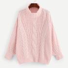 Shein Frill Detail Cable Knit Sweater