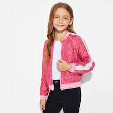 Shein Girls Zip Up Raglan Sleeve Jacket