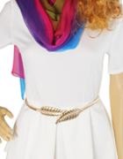 Shein New Model Alloy Gold And Silver Plated Leaf Shaped Fashion Belt