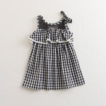 Shein Girls Gingham Ruffle Slip Dress