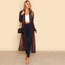 Shein Button Up Split Side Shirt Dress