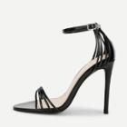 Shein Ankle Strap Open Toe Heeled Sandals