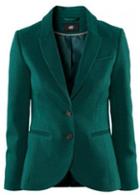 Rosewe Ol Style Green Long Sleeve Turndown Collar Woman Blazer