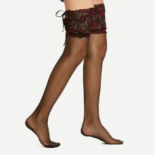 Shein Lace Up Over The Knee Socks