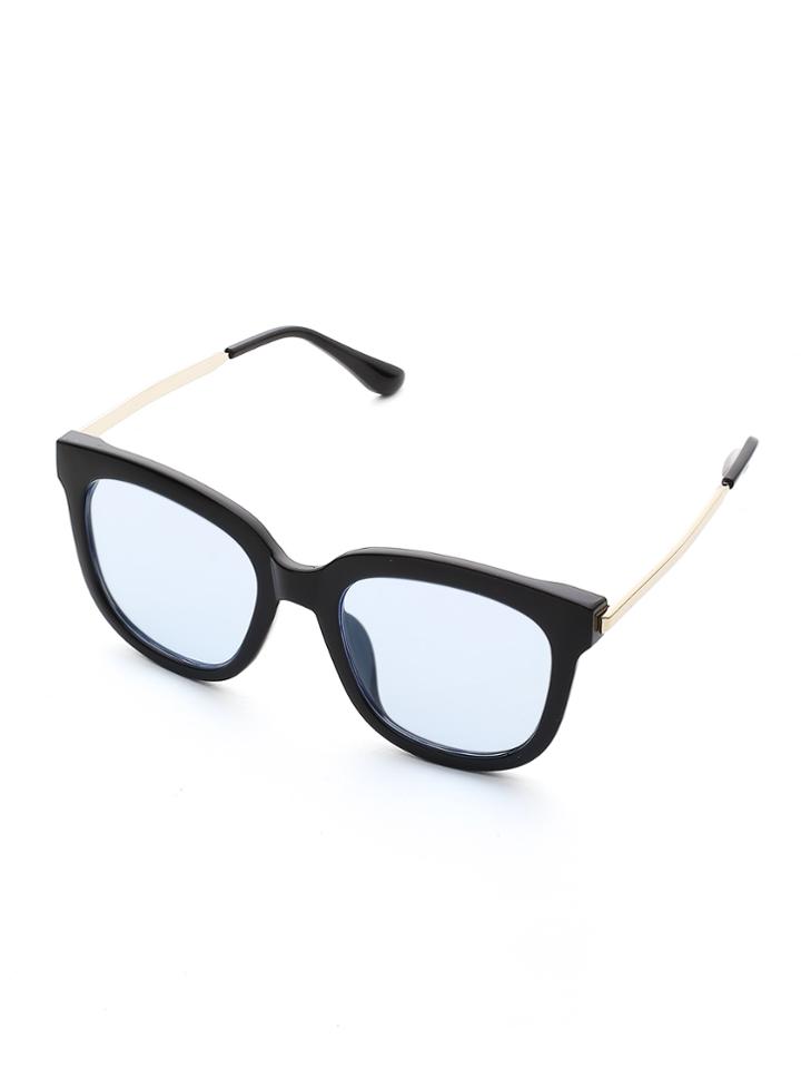 Shein Contrast Frame Tint Lens Sunglasses
