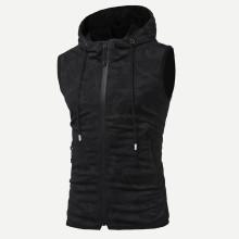 Shein Men Hooded Sleeveless Jacket