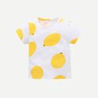 Shein Boys Lemon Print T-shirt