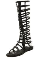 Shein Black Hollow Boots Sandals