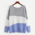 Shein Color Block Dropped Shoulder Jumper