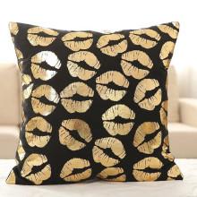 Shein Metallic Lip Overlay Cushion Cover