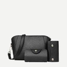 Shein Pebble Detail Shoulder Bag 3pcs