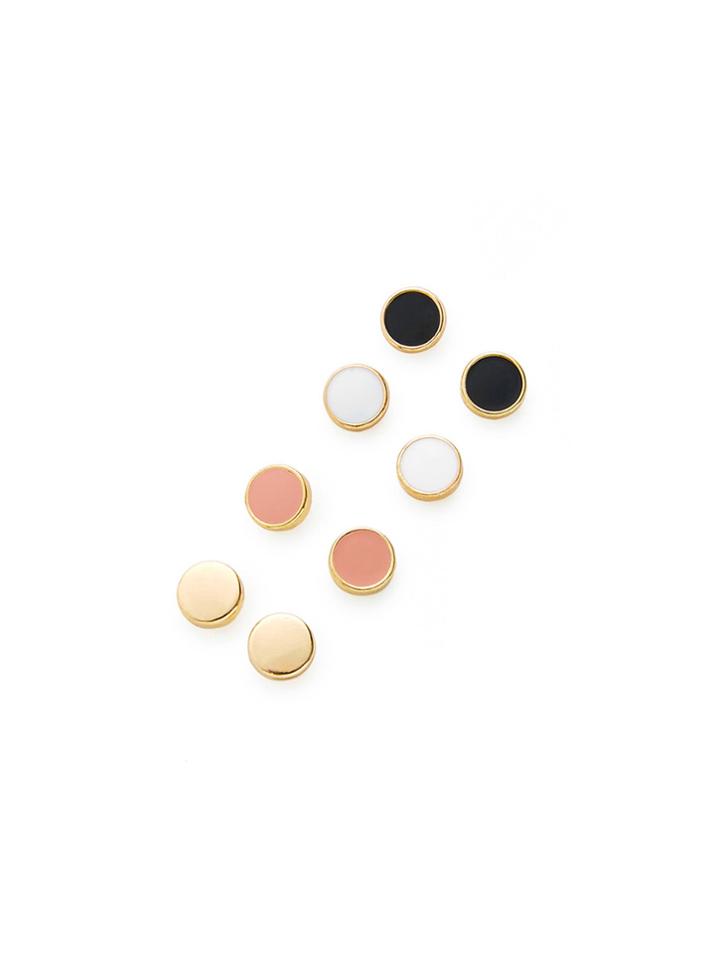 Shein Mini Round Stud Earring Set 4pair