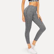Shein Letter Tape Side Leggings