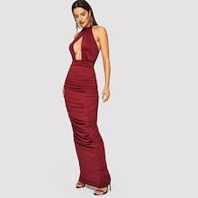 Shein Cut Out Front Draped Dress