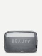 Shein Mesh Panel Makeup Bag