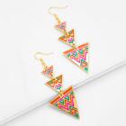 Shein Layered Triangle Dangle Earrings