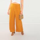 Shein Plus Buttoned Side Polka Dot Palazzo Pants