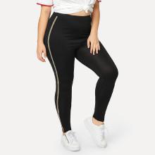 Shein Plus Ringer Side Leggings