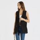 Shein Notched Collar Open Front Shell Blazer