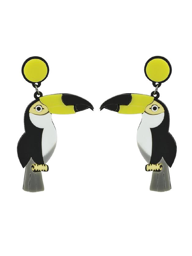 Shein Acrylic Parrot Dangle Earrings For Women