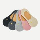 Shein Embroidered Detail Invisible Socks 5pairs