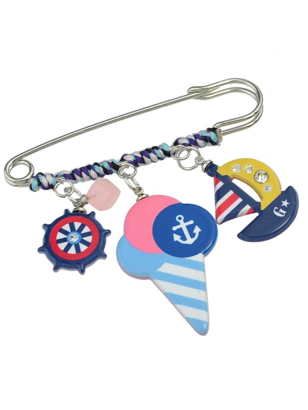 Shein Cute Colorful  Icecream Shape Big Brooches