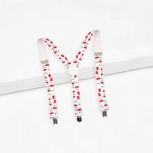 Shein Girls Cherry Print Suspenders