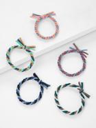 Shein Colorblock Knot Hair Tie 5pcs