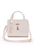 Shein Tassel Decor Shoulder Bag With Deer Charm