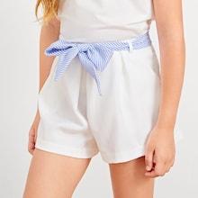 Shein Girls Waist Belted Shorts