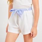 Shein Girls Waist Belted Shorts