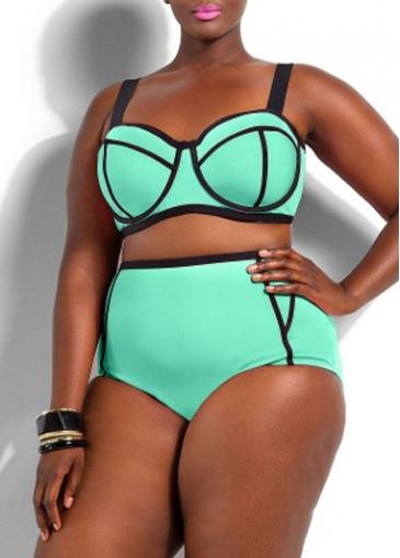 Rosewe Edging Design Push Up Padded Swimwear