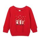 Shein Toddler Girls Christmas Print Sweatshirt