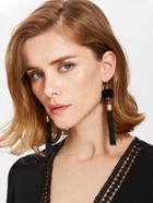 Shein Tassel Design Drop Earrings With Pom Pom