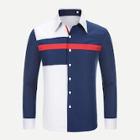 Shein Men Color Block Long Sleeve Shirt